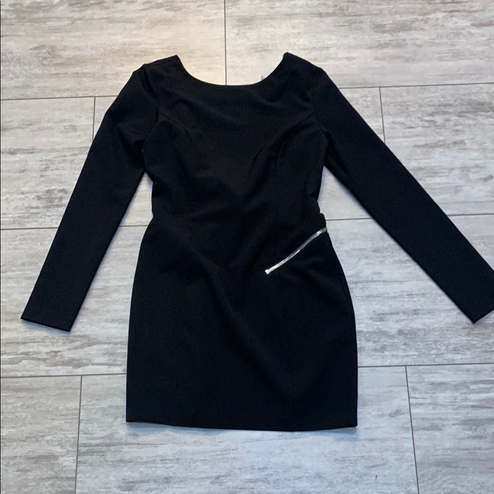 Stylestalker Black Dress with Zipper Detail